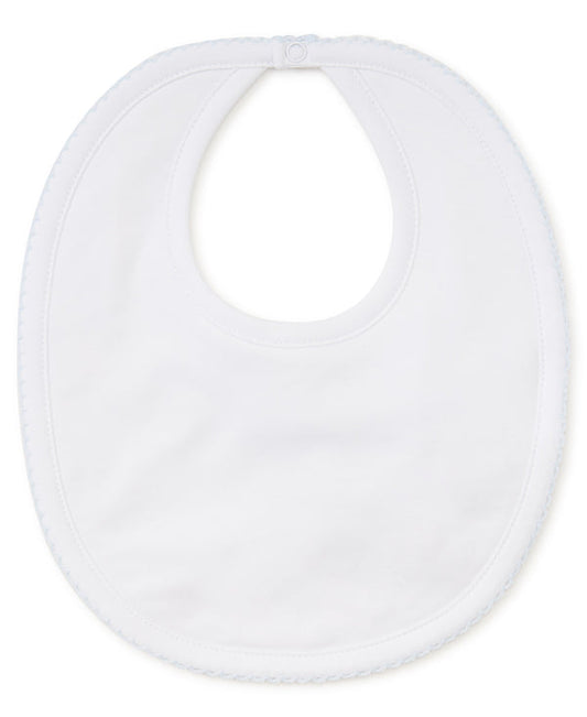 Kissy Kissy Basics White/Blue Bib