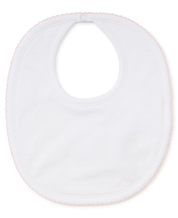 Kissy Kissy Basics White/Pink Bib