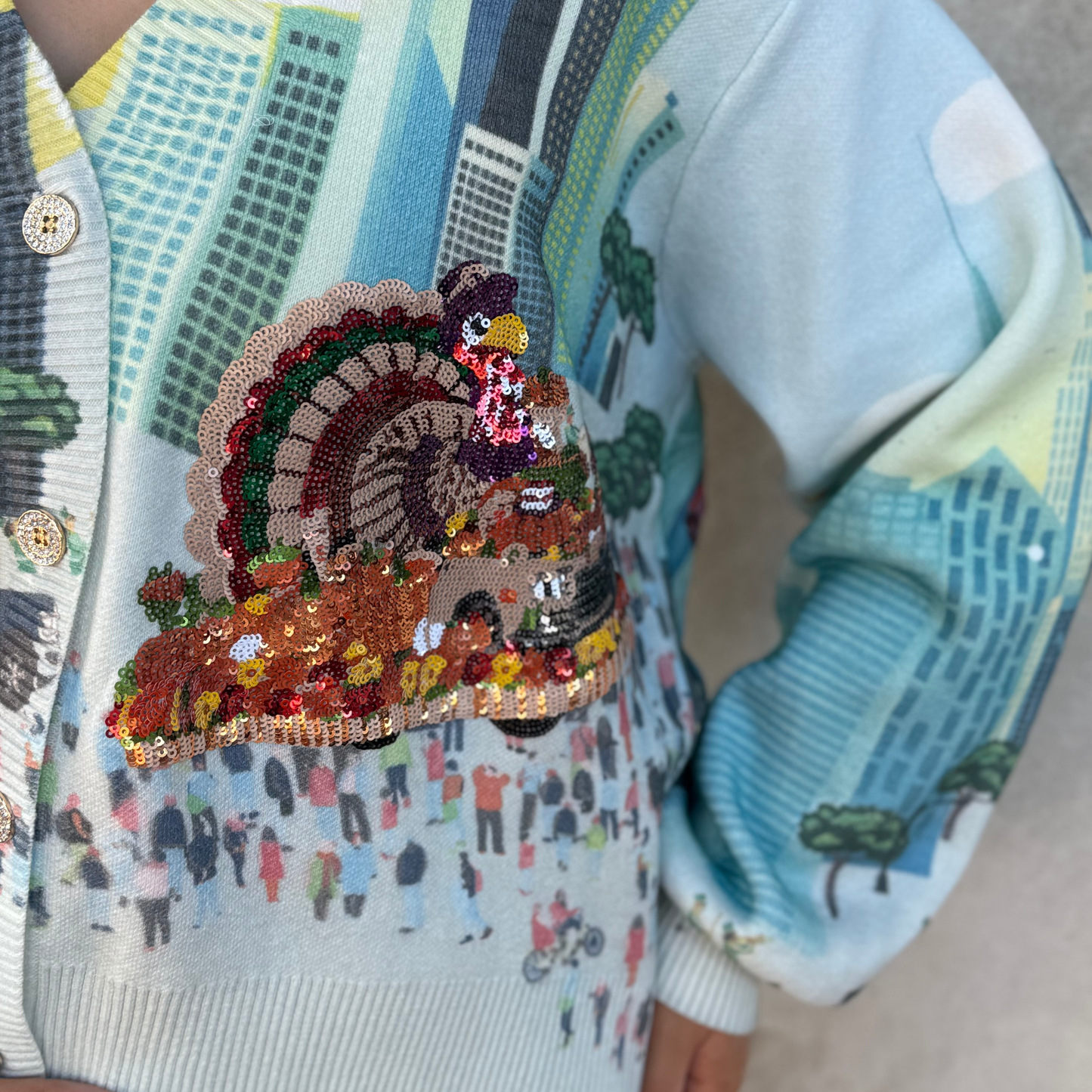 QOS Thanksgiving Parade Cardigan