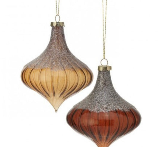 Plaid Glass Finial