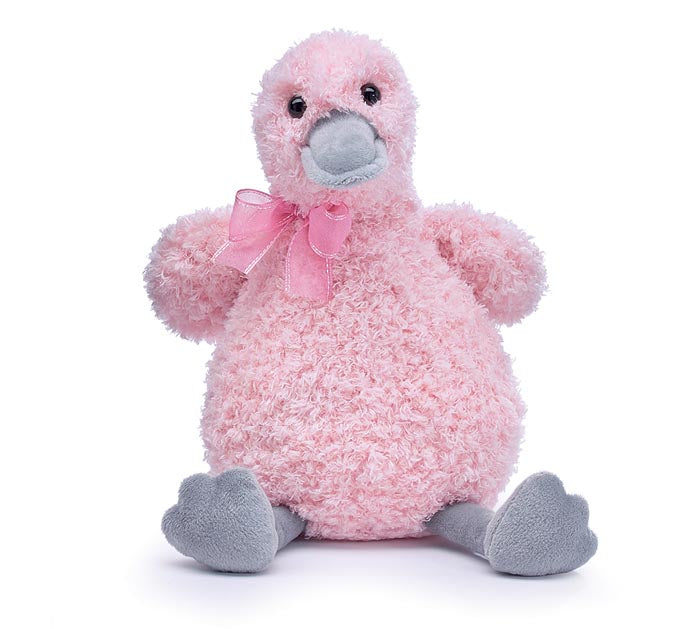Pink & Gray Duck Plush
