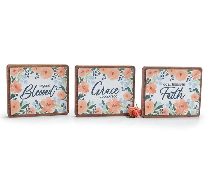 Spring Floral Shelf Block