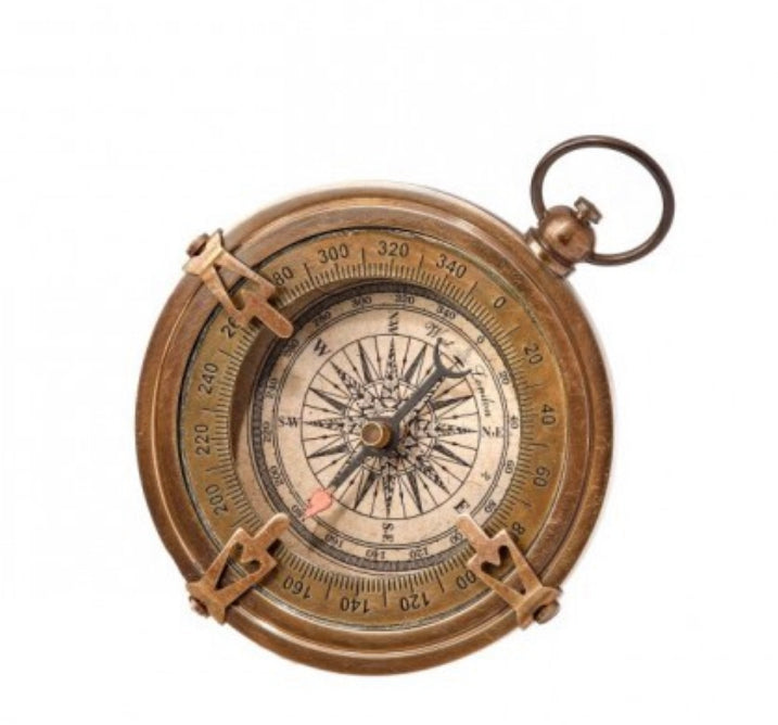 Antique Brass Compass
