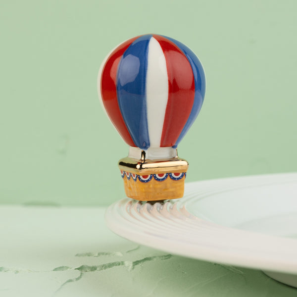 Nora Fleming red, white, and balloon Ceramic Mini