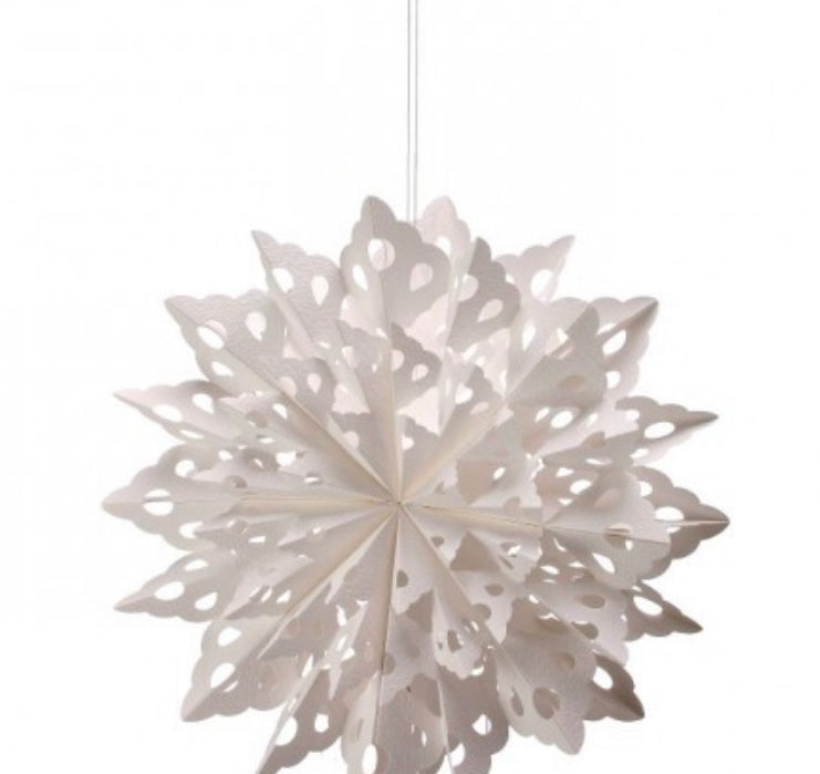 Folded Paper Snowflakes