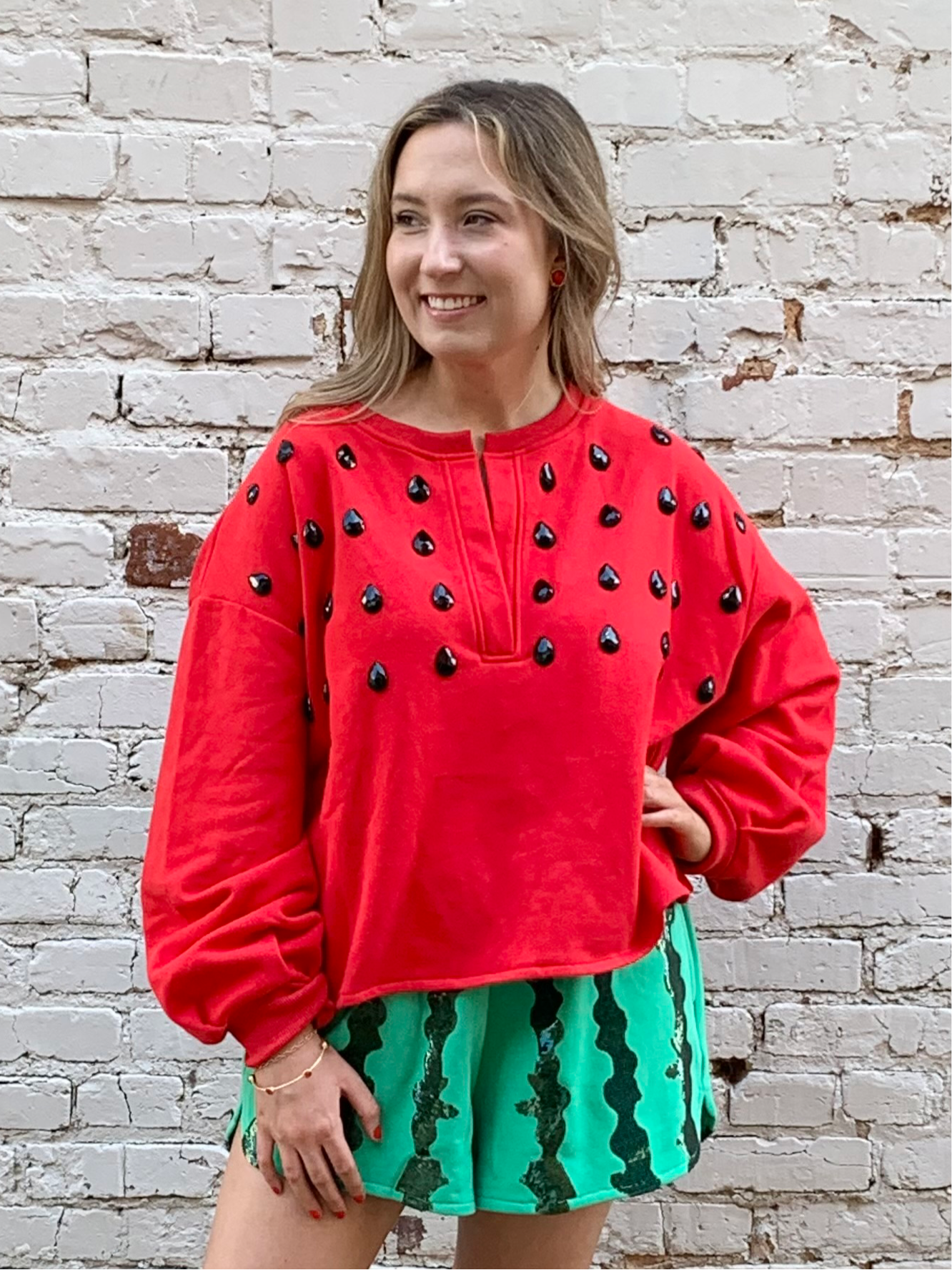 QOS Watermelon Seed Sweatshirt