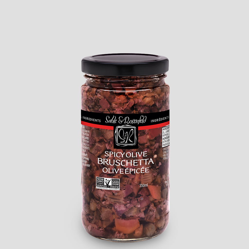 Sable & Rosenfeld Spicy Olive Bruschetta