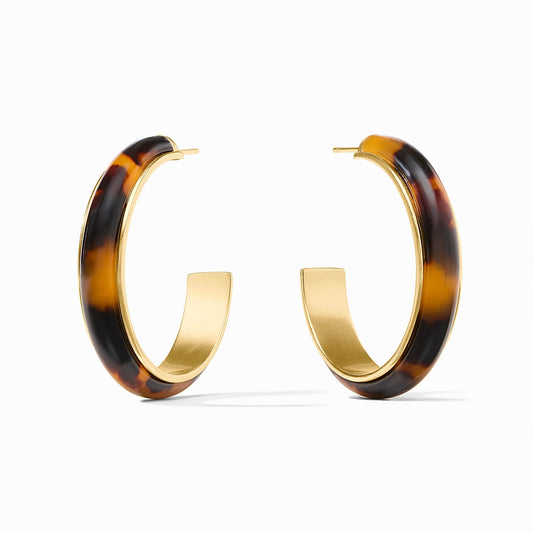 Julie Vos Carnaby Hoop - Tortoiseshell