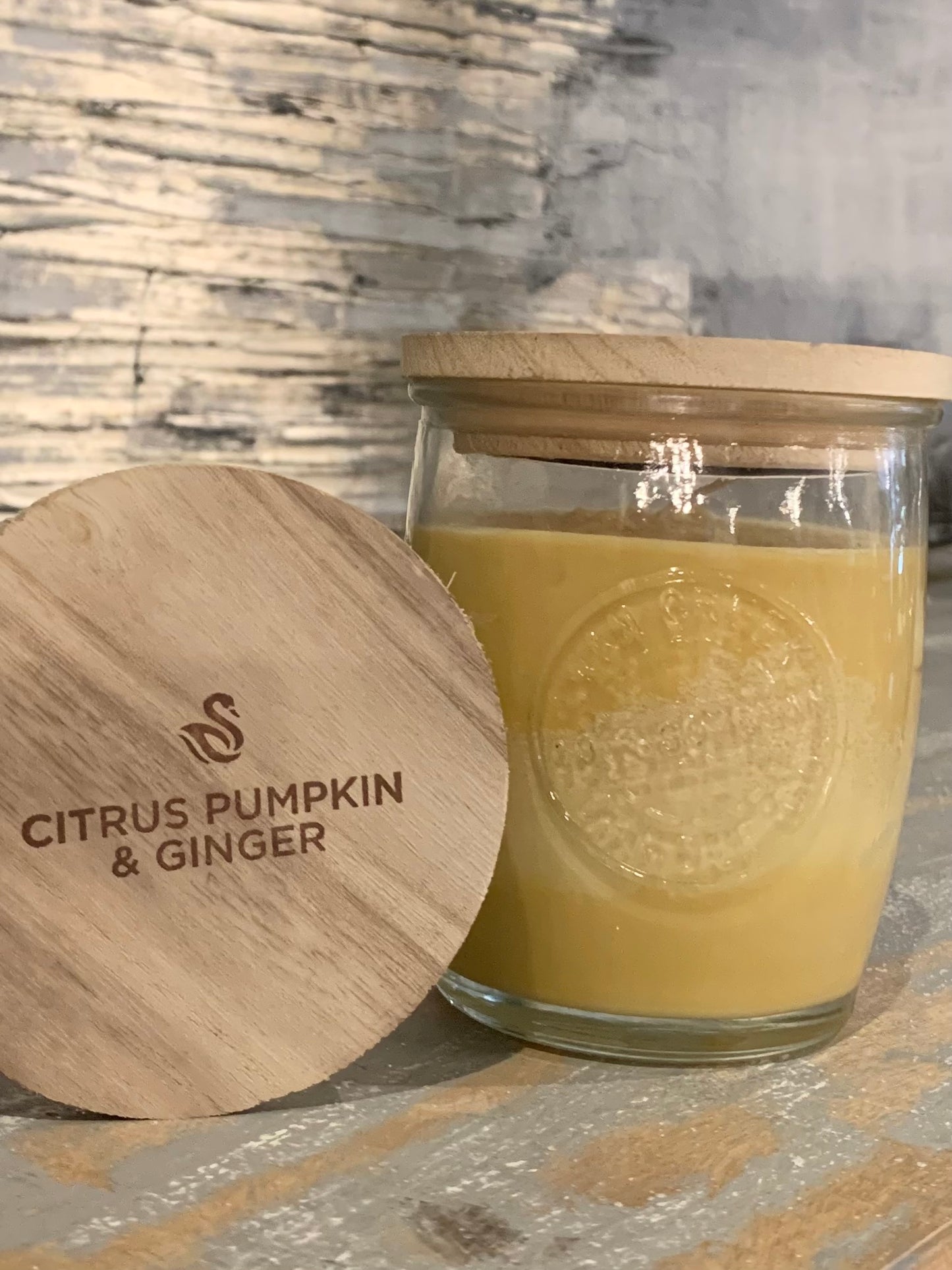 Swan Creek Logo Candle Citrus Pumpkin & Ginger