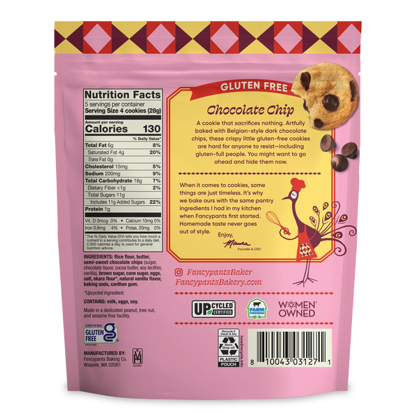 Fancypants Baking Co. GLUTEN FREE Chocolate Chip Cookies