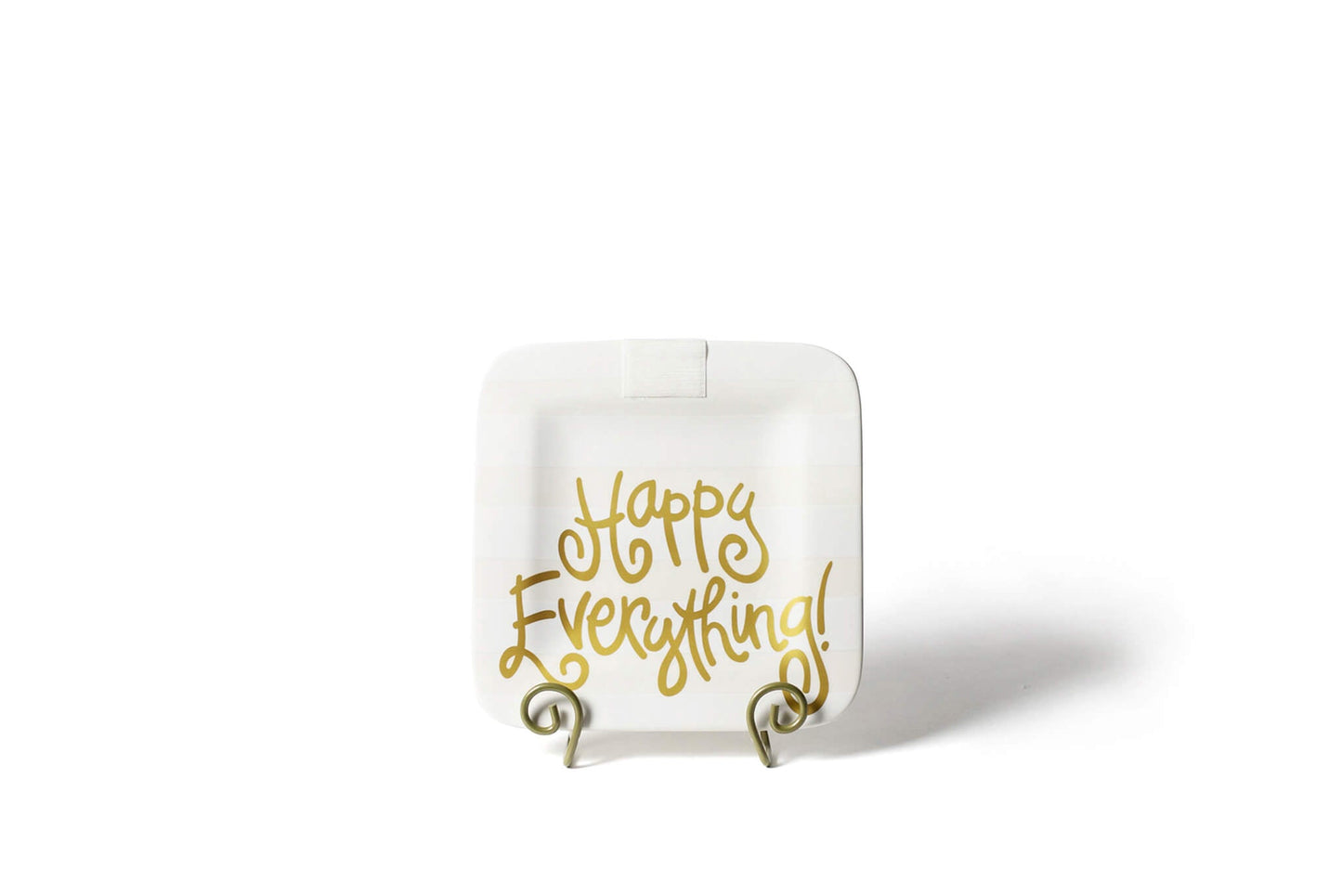 Happy Everything White Stripe Mini Happy Everything! Square Platter