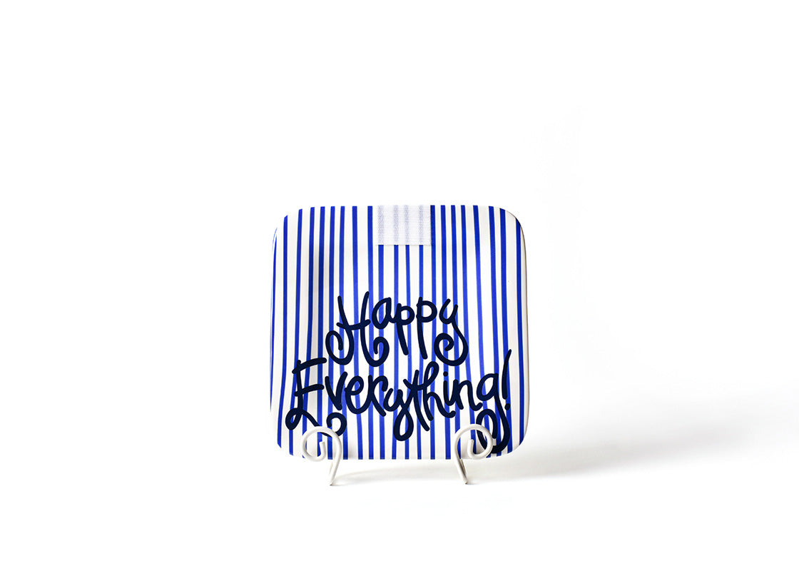 Happy Everything Indigo Skinny Stripe Mini Happy Everything! Platter