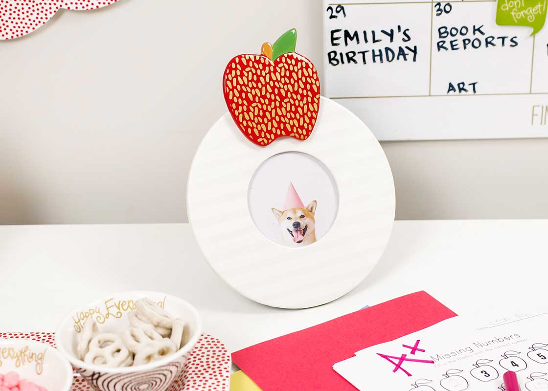 Happy Everything Apple Gold Mini Attachment