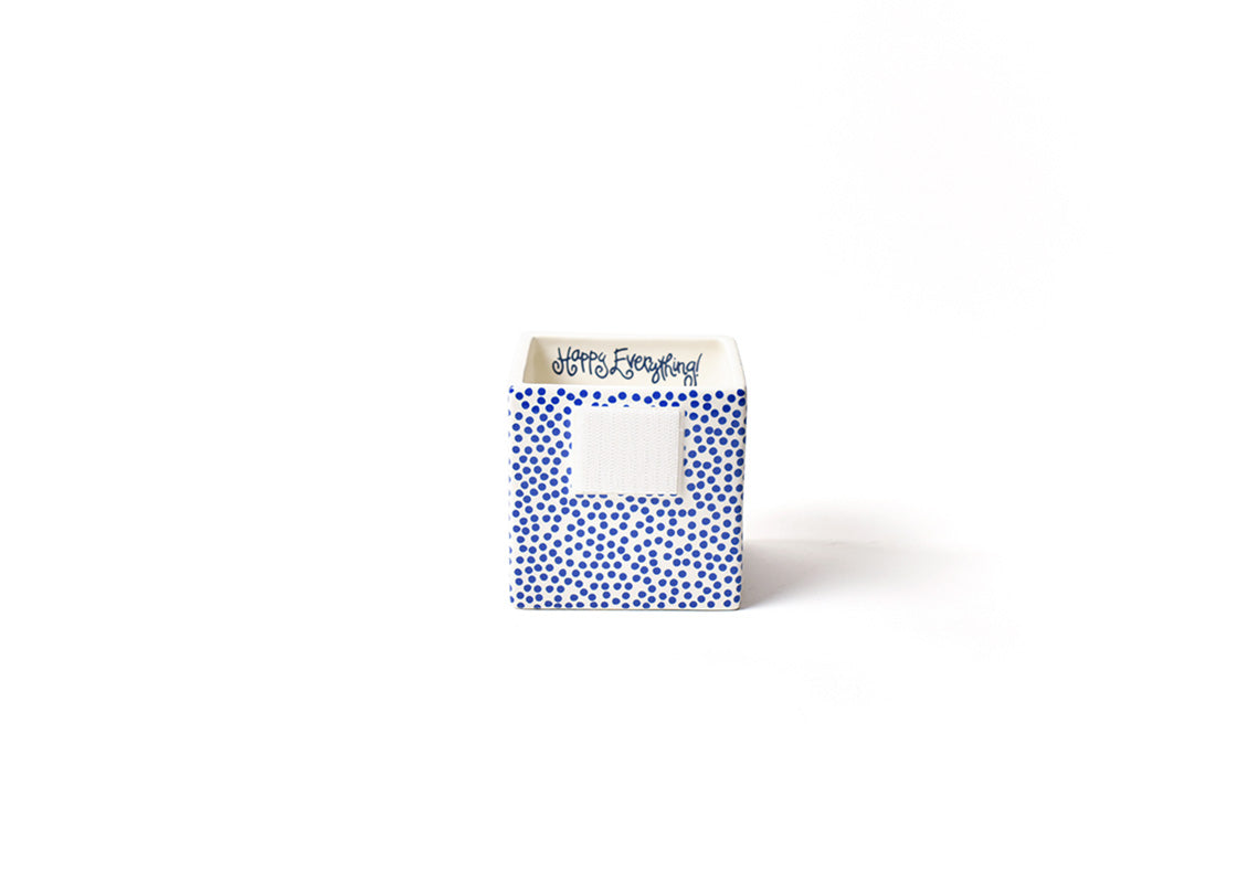 Happy Everything Indigo Small Dot Small Mini Nesting Cube