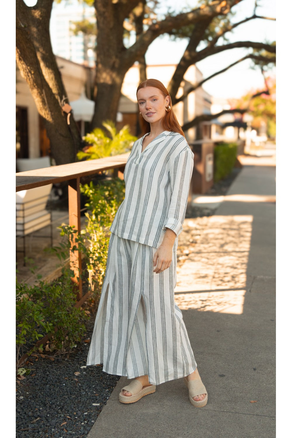Wide Leg Linen Pant