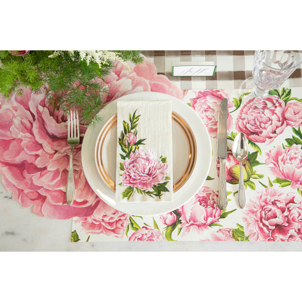 Hester & Cook Cocktail Napkins Peony