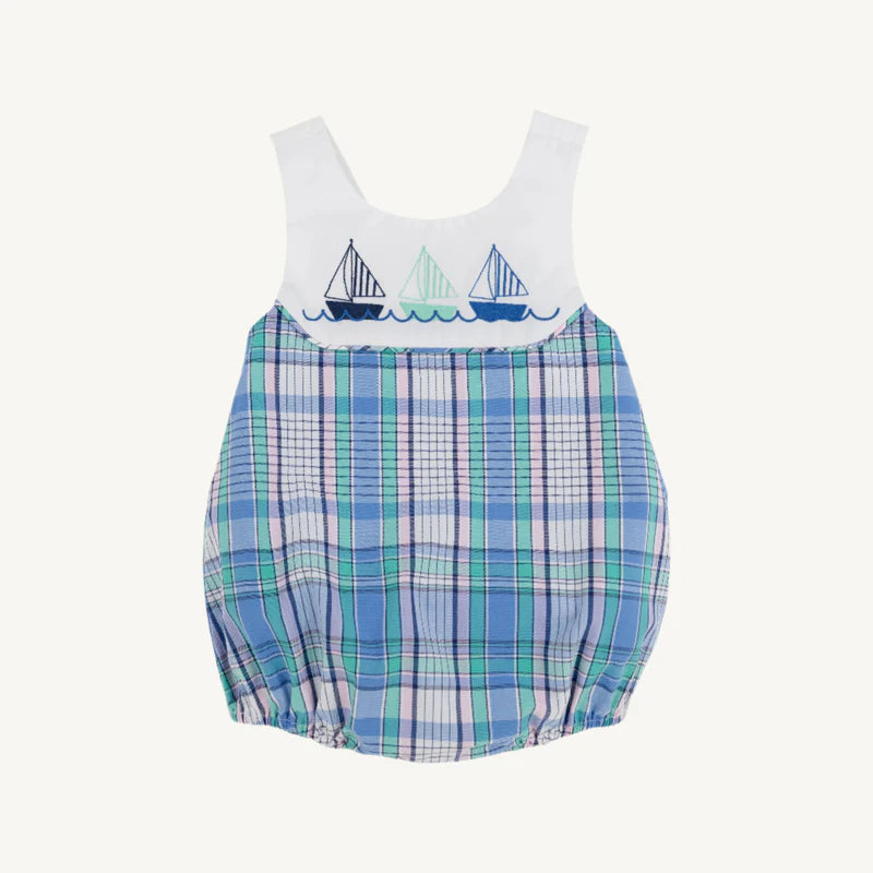 TBBC Sandler Sunsuit- Lauderdale Peir Plaid