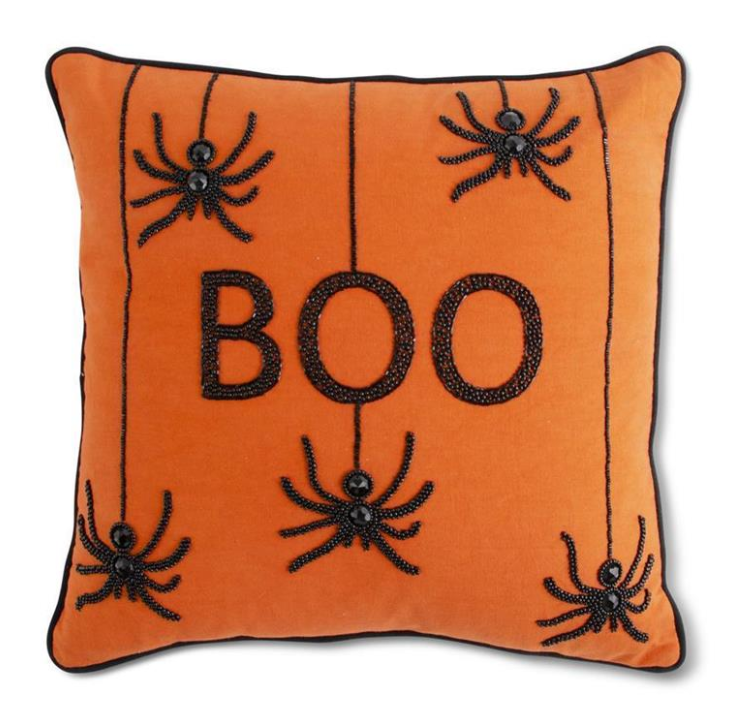 Beaded Boo Pillow