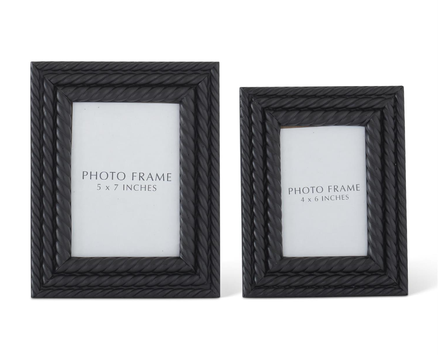 Black Rope Picture Frame