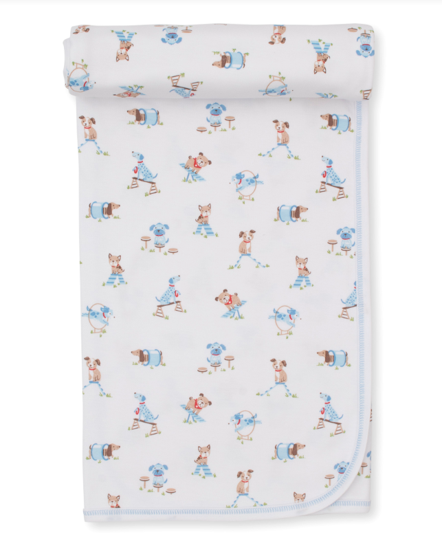 Kissy Kissy Playground Pups Blanket