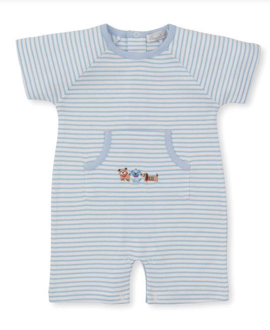 Kissy Kissy Playground Pups Short Playsuit