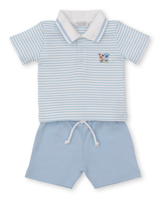 Kissy Kissy Playground Pups Bermuda Set