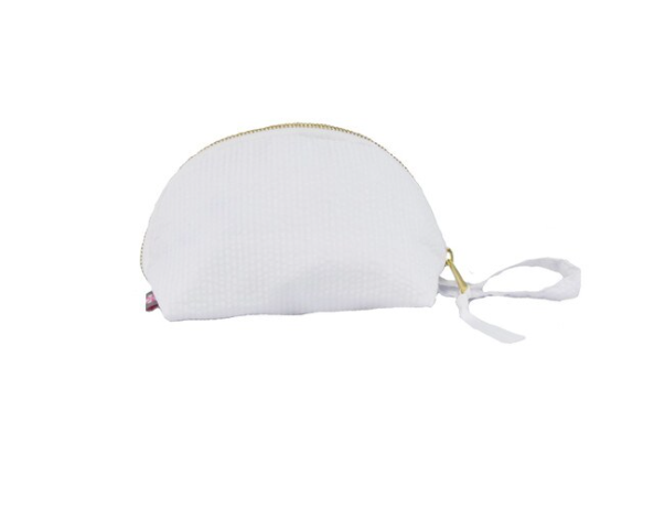 Mint Seersucker Small Taco Bag