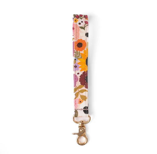 Rainbow Garden Wristlet Keychain