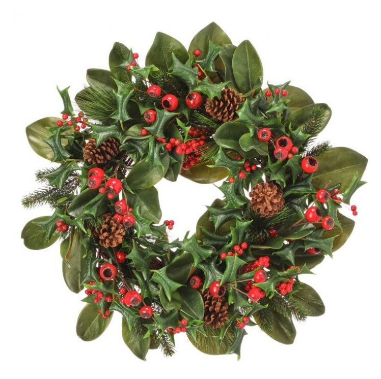 28" Holly Berry Wreath