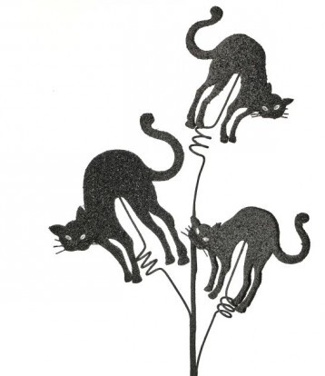 Black Cat Glittered Spray