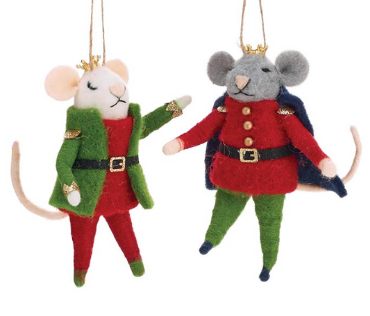 Mice King Wool Ornament