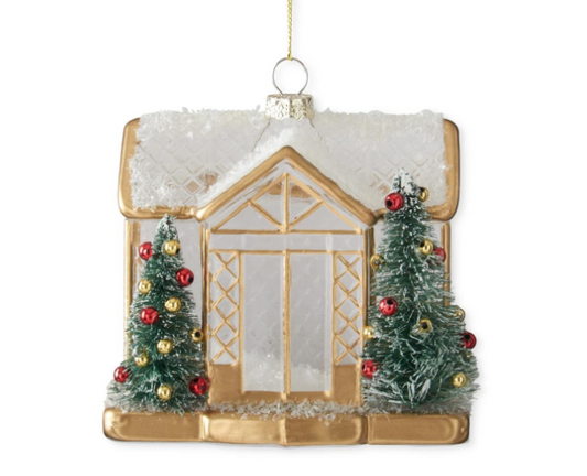 Glass Greenhouse Ornament