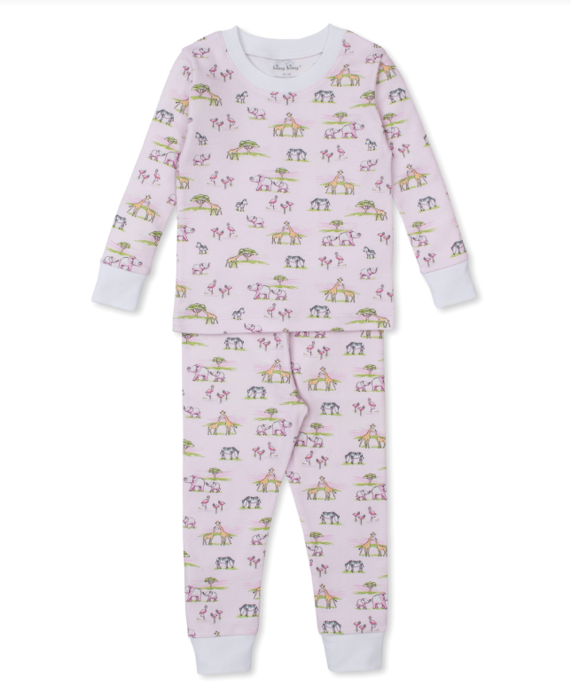 Kissy Kissy Pink Jungle Safari Snug PJ Set