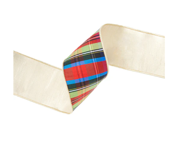 Nutcracker Plaid Dupioni Ribbon