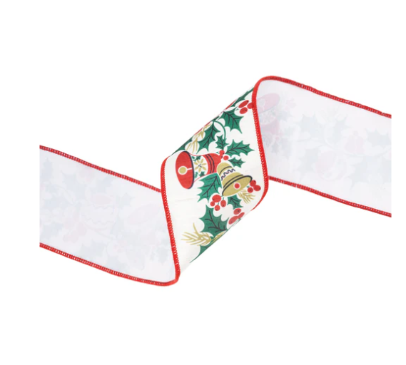 4" Vintage Holly Ribbon