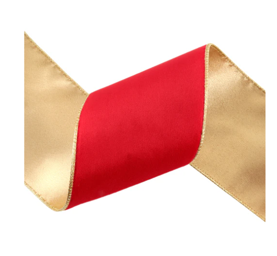 2.5" Classic Christmas Red Velvet Ribbon