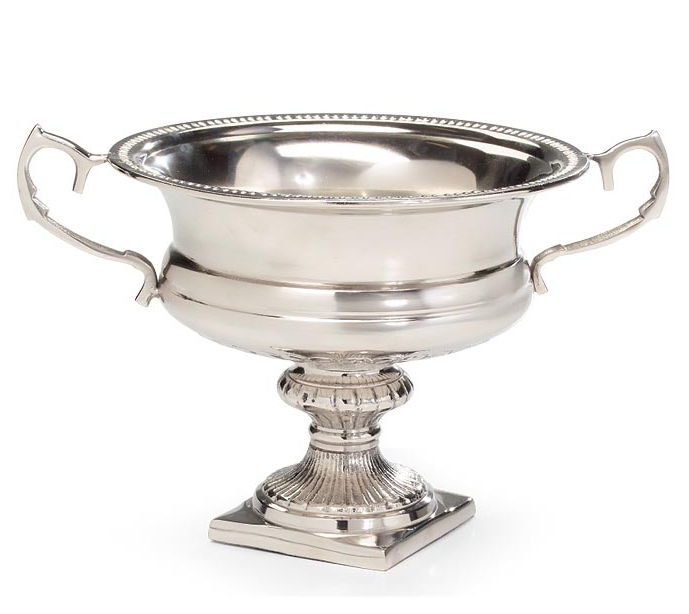 Silver Pedestal Urn Vase