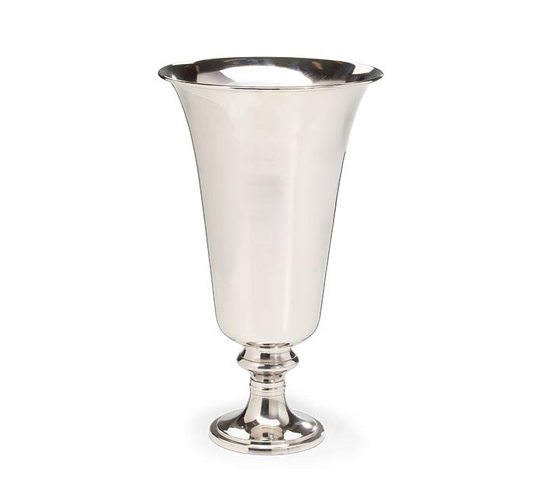 Large Silver Flare Vase