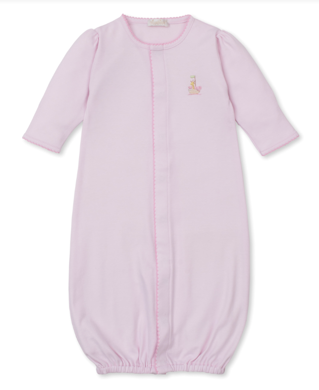 Kissy Kissy Hand Embroidered Pink Noah's Ark Converter