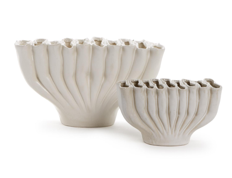 White Banyan Ceramic Vase