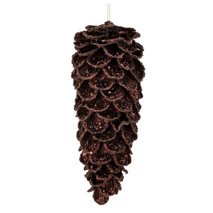 Iced Glitter Pinecone Ornament