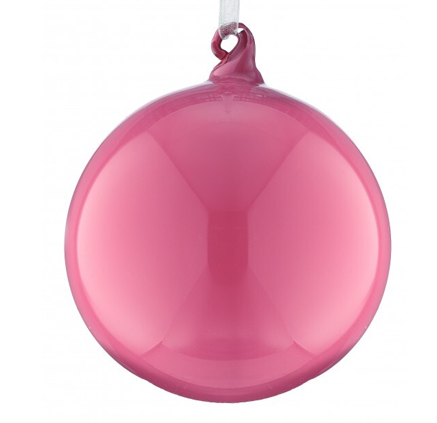 Shiny Glass Ball Ornament 4"