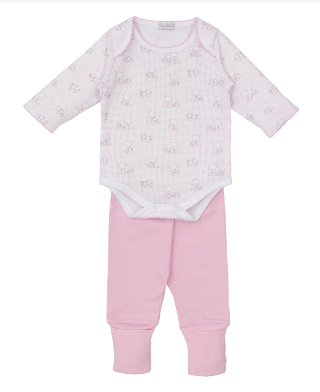 Kissy Kissy Beary Besties Pant Set - Pink