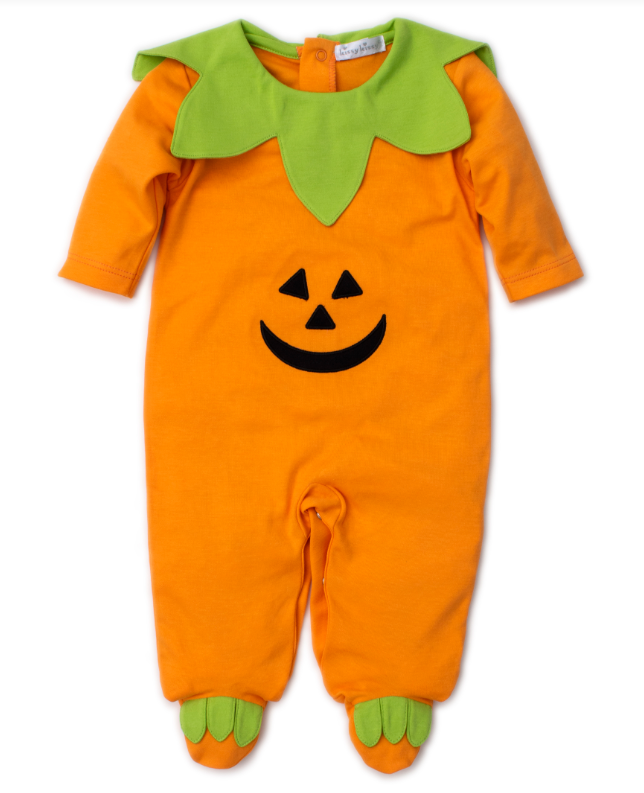 Kissy Kissy Ghostly Cheer Pumpkin Footie