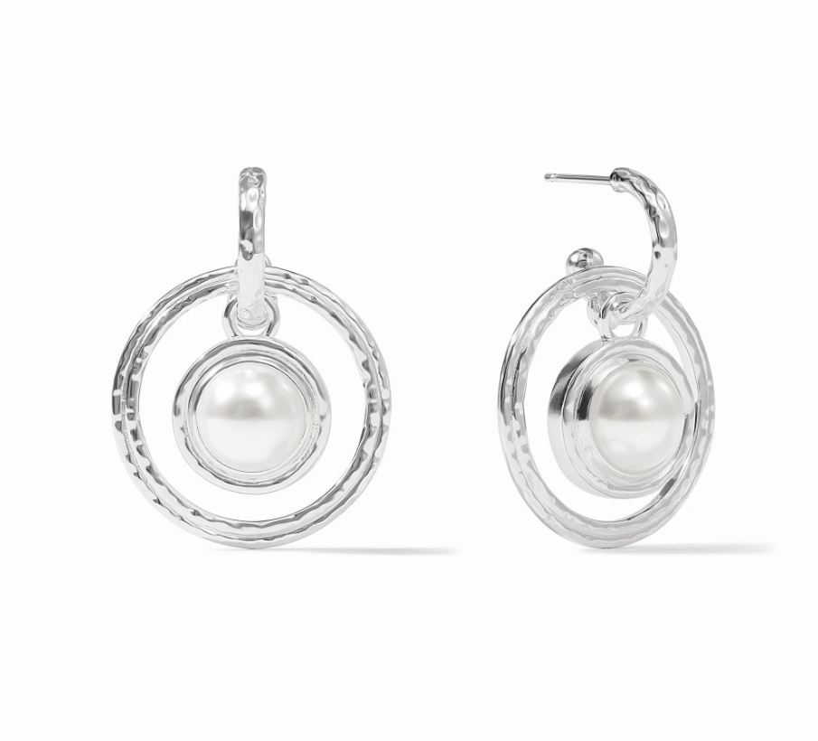 Julie Vos SILVER Astor 6-in-1 Charm Earring