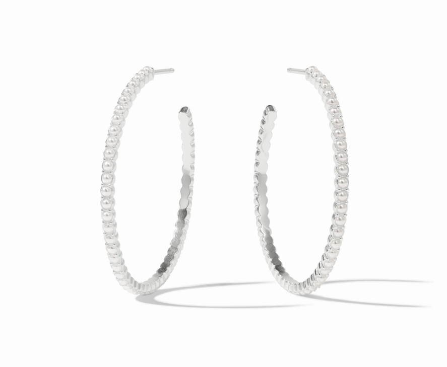 Julie Vos SILVER Juliet Hoop Earring