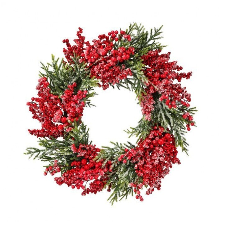 Frosted Berry Spruce Wreath