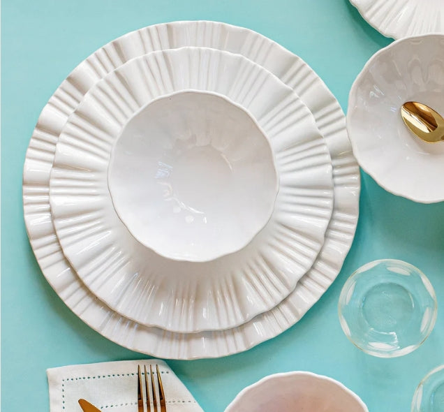 Vietri Bari White Place Setting