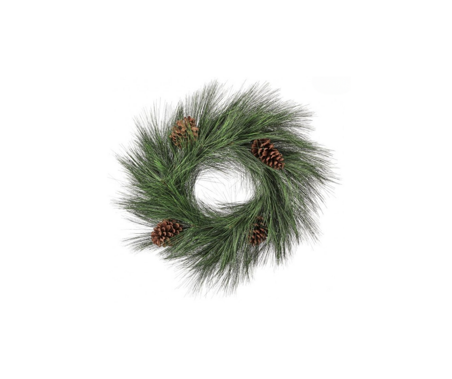 Horsetail Pine Wreath with Pine Cones