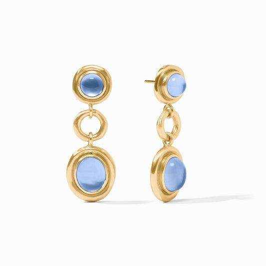 Julie Vos Wave Tier Earring - Chalcedony Blue